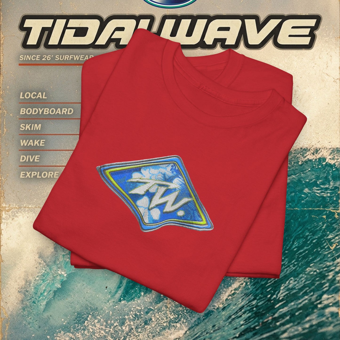 TW - "Flowers Surf" - Tee
