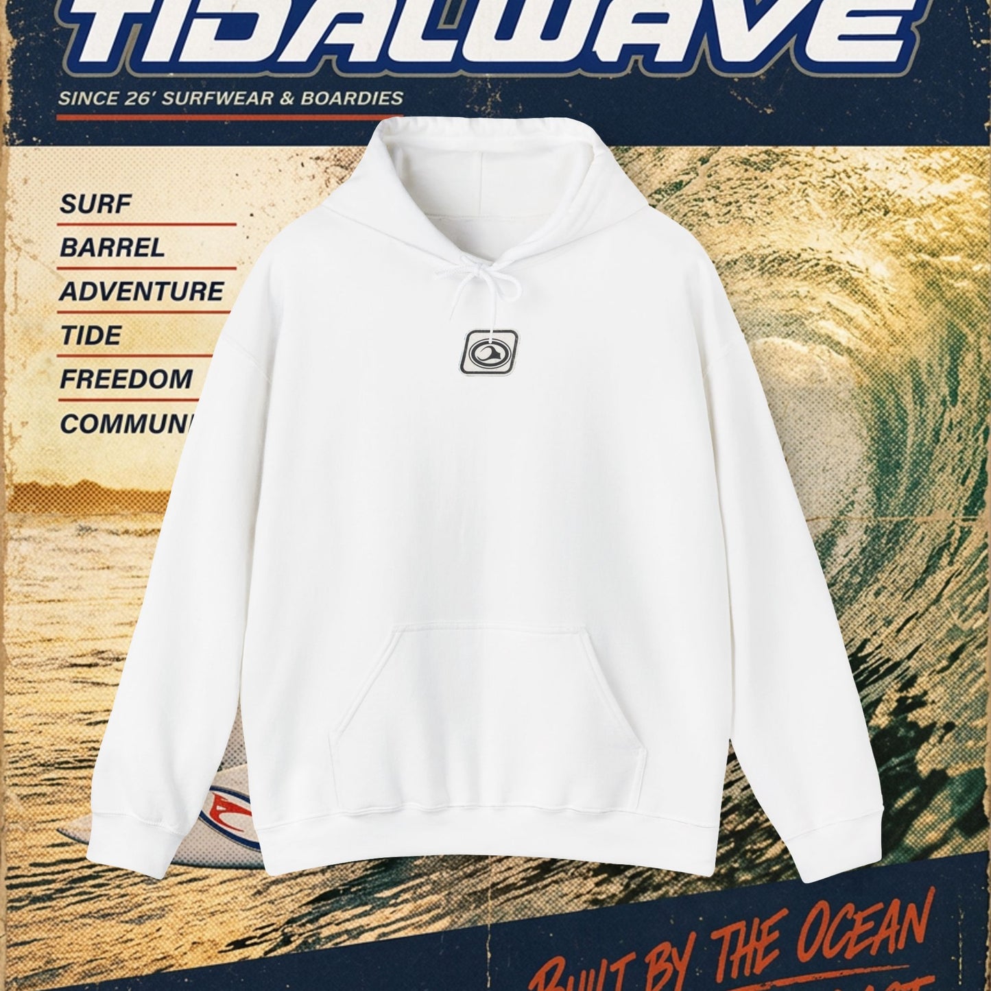 TideWave "Minimal Boardies" logo - Hoodie