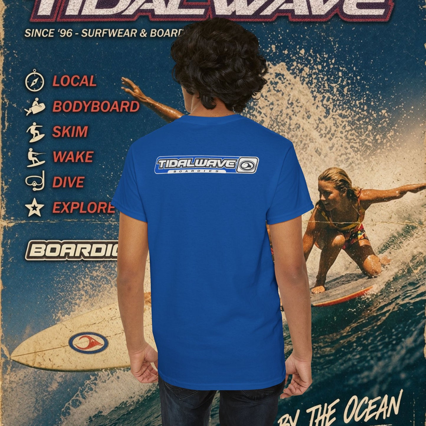 TidalWave "Blue and White" Bar logo - Tee