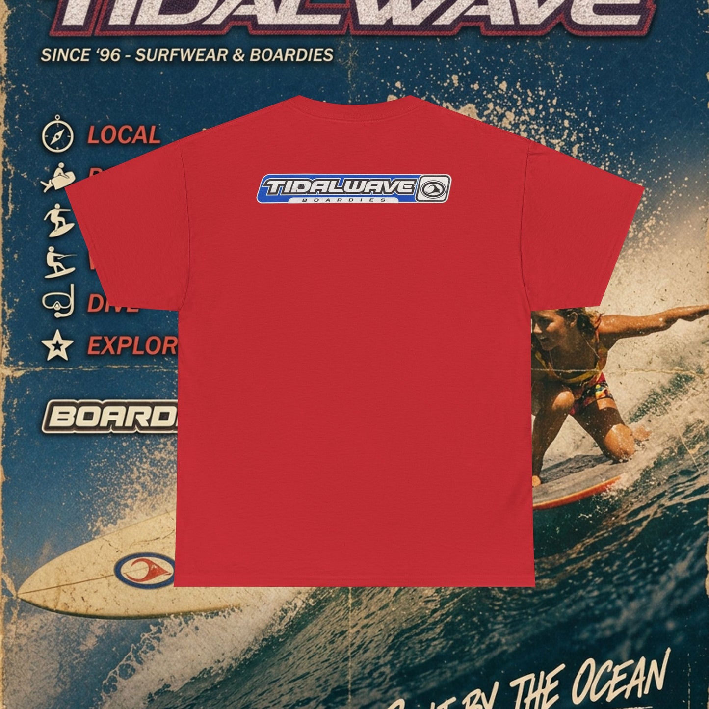 TidalWave "Blue and White" Bar logo - Tee