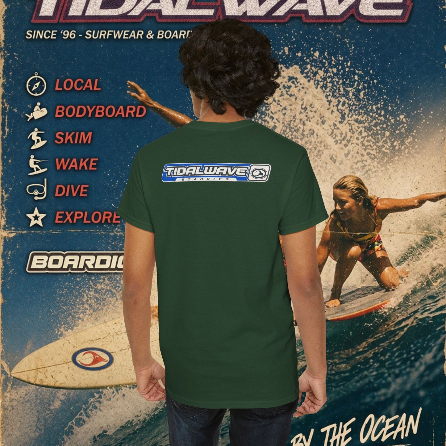 TidalWave "Blue and White" Bar logo - Tee
