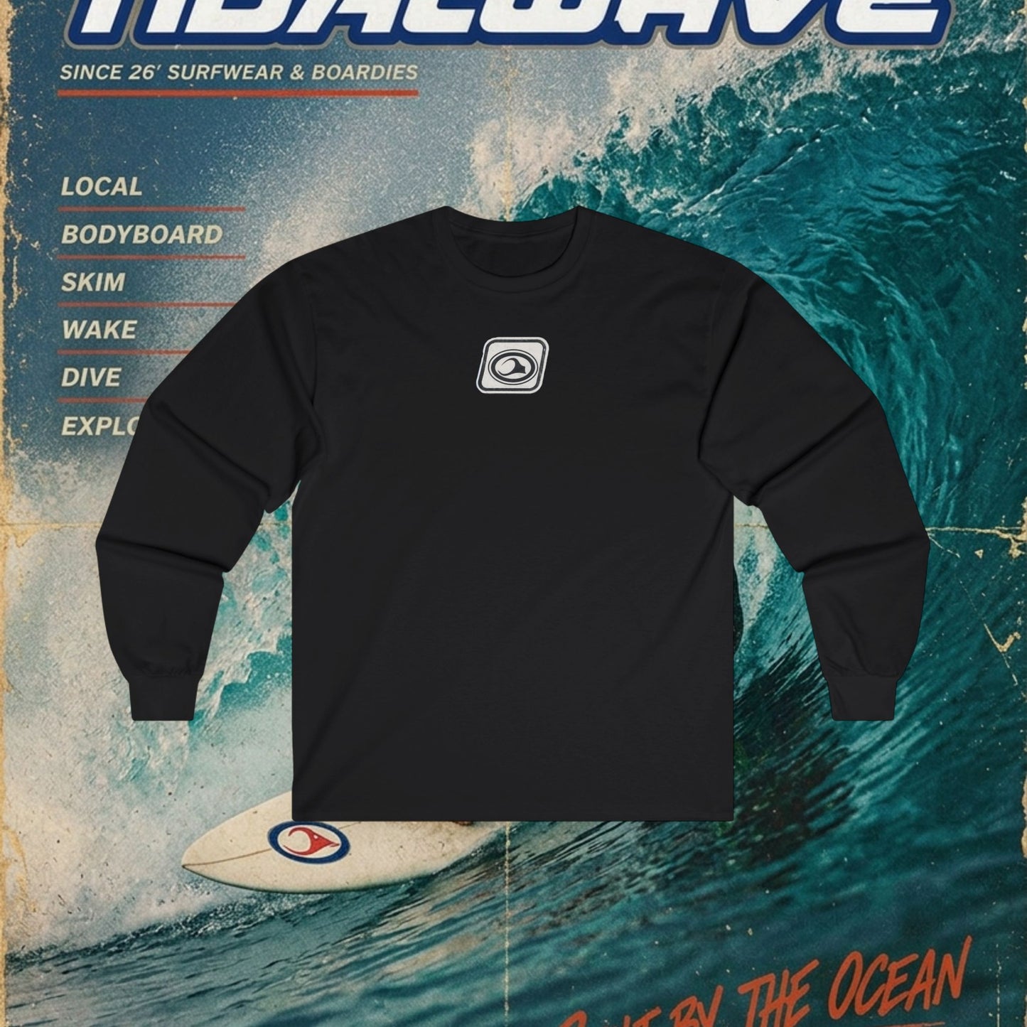 TidalWave "Blue and White" Bar logo - Tee