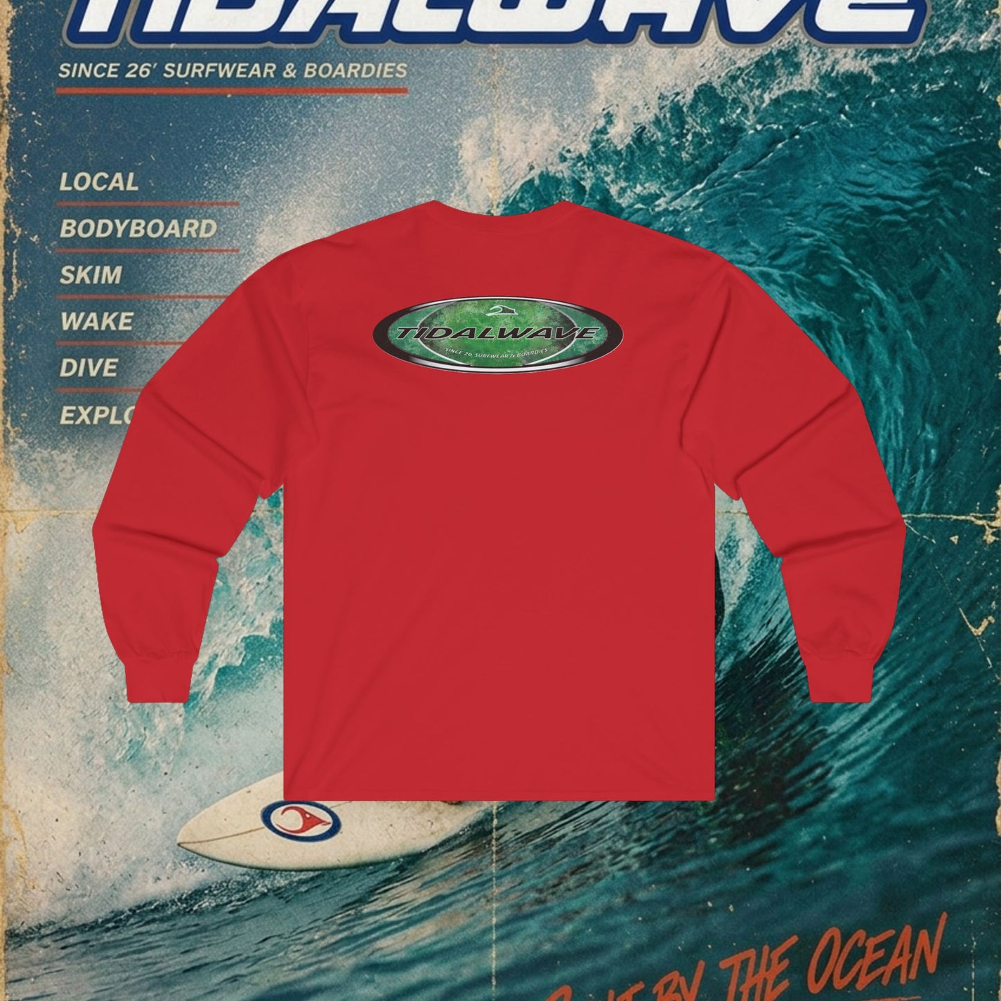 Green Oval 'Tidalwayzz' Logo - longsleeve