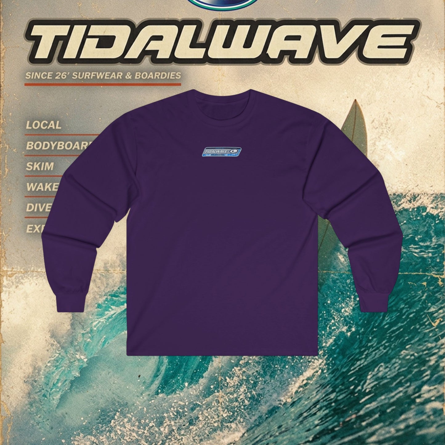 Tidalwave 'White Flower' Logo - Tee