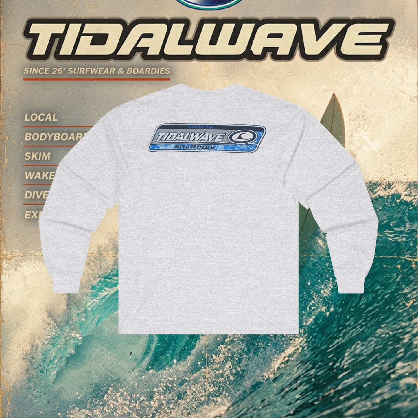 Tidalwave 'White Flower' Logo - Tee