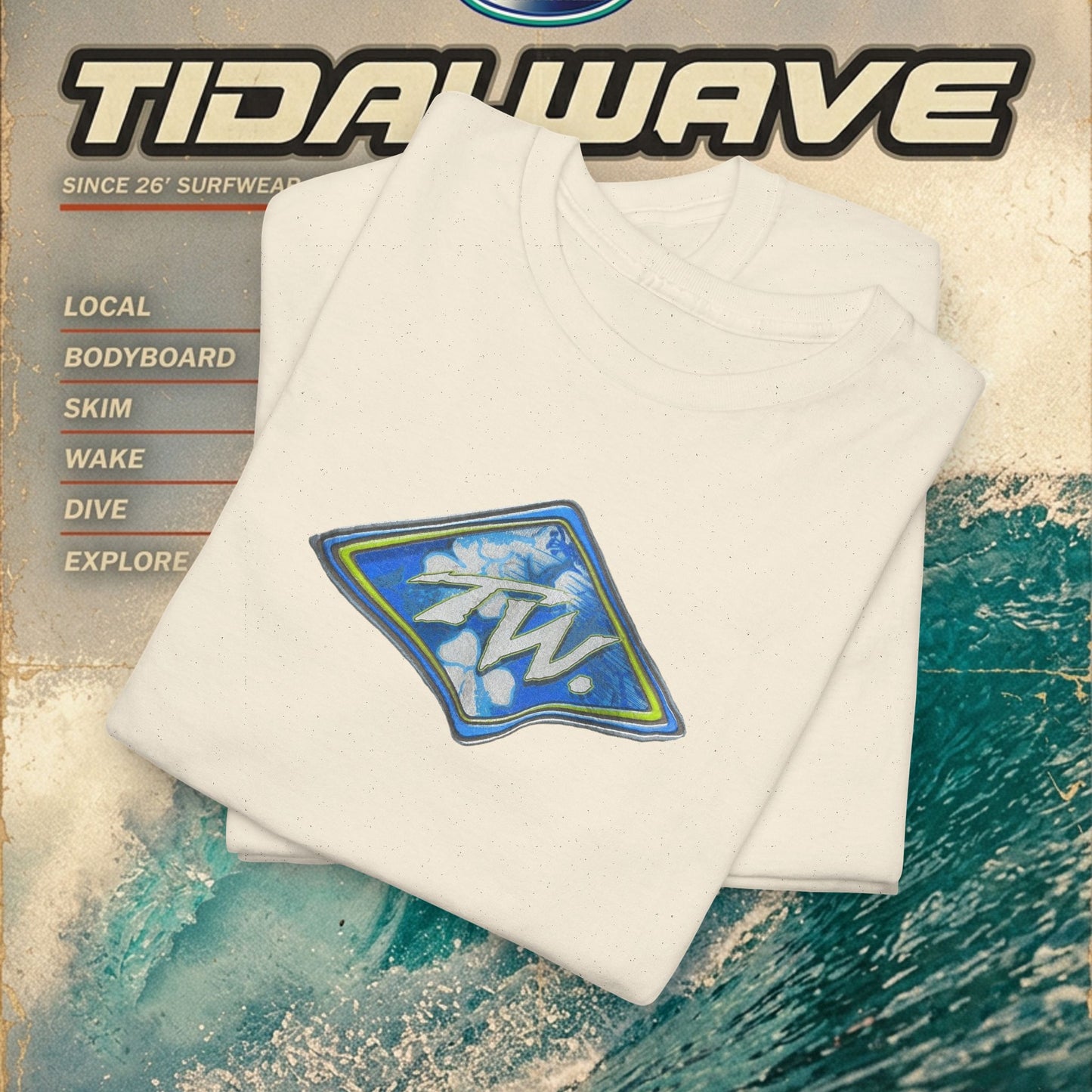 TW - "Flowers Surf" - Tee