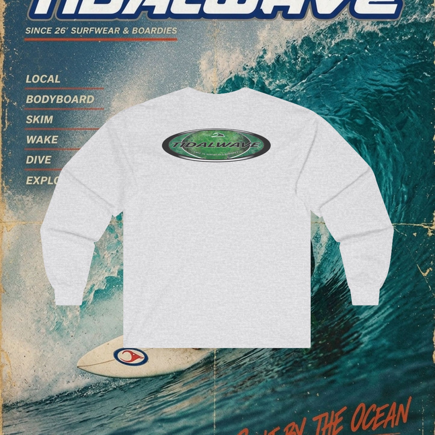 Green Oval 'Tidalwayzz' Logo - longsleeve