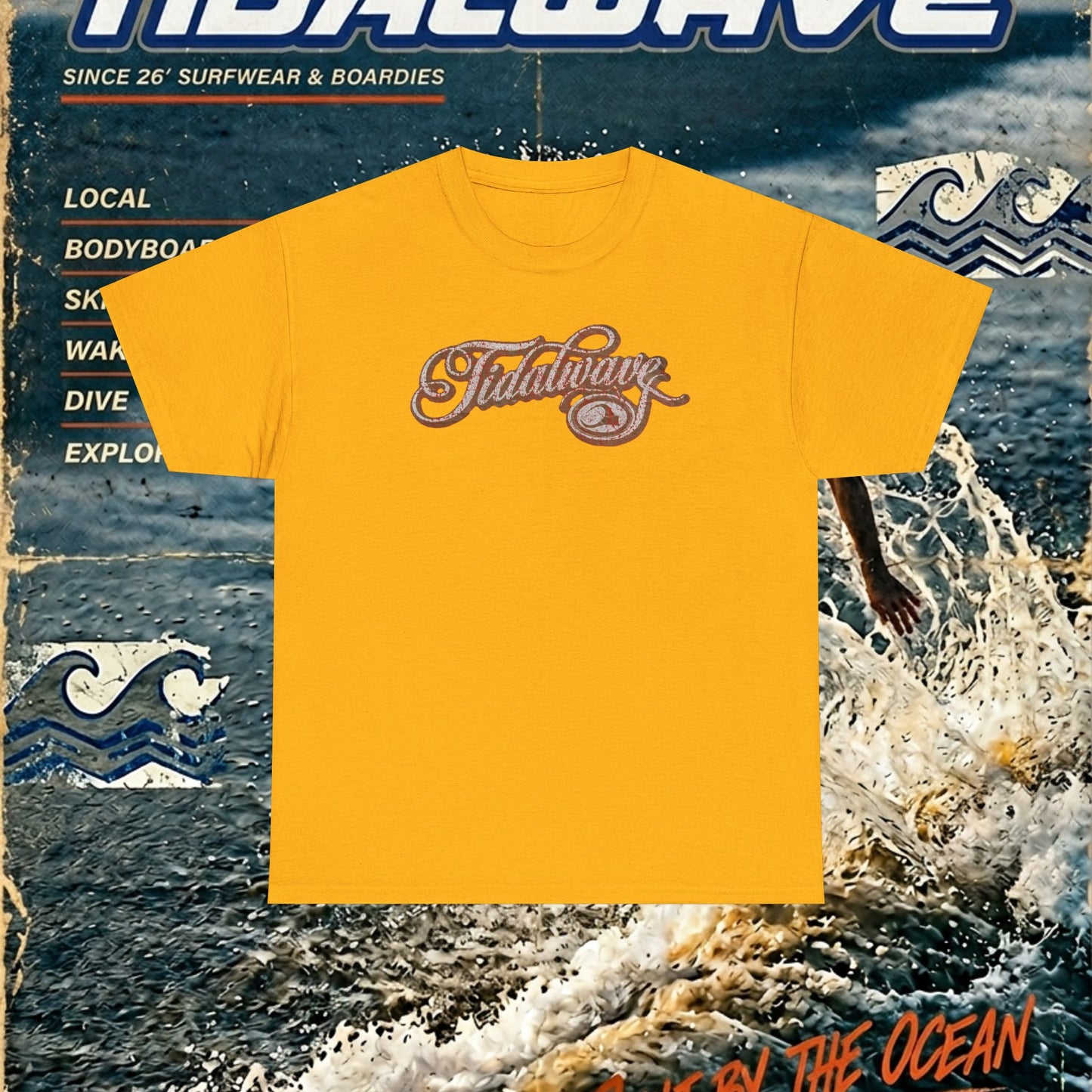 Vintage 'Tidalwave' Script - Tee