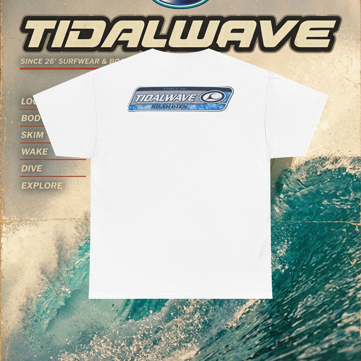 Tidalwave 'White Flower' Logo - Tee