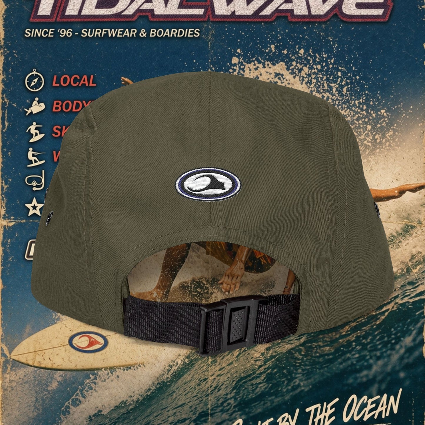 Tidalwave Embroidered 5-Panel Cap