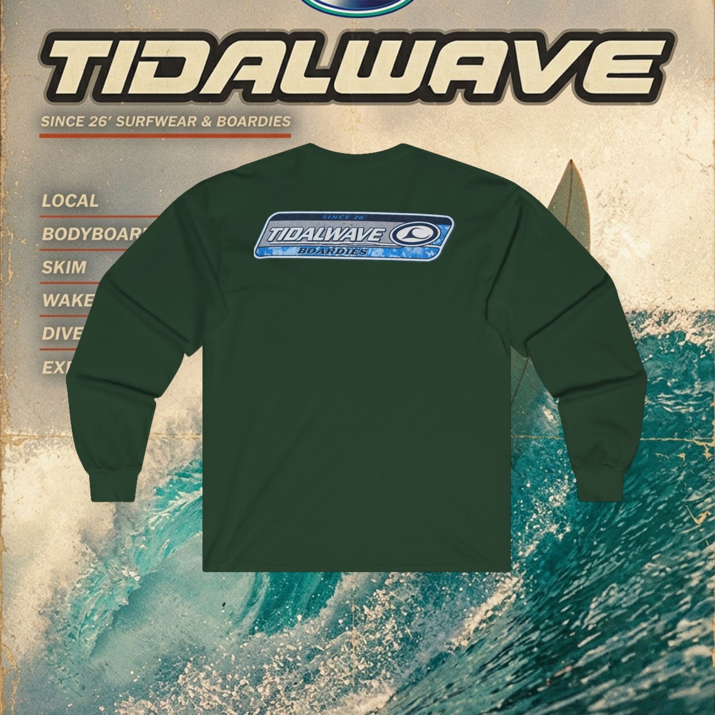 Tidalwave 'White Flower' Logo - Tee