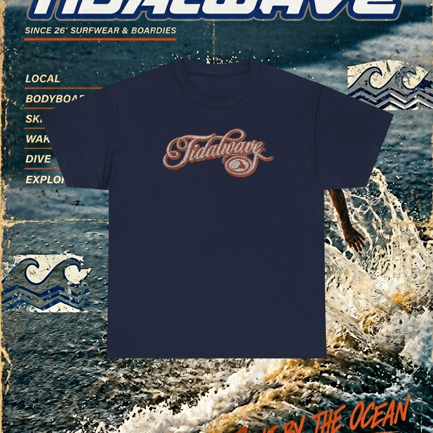 Vintage 'Tidalwave' Script - Tee