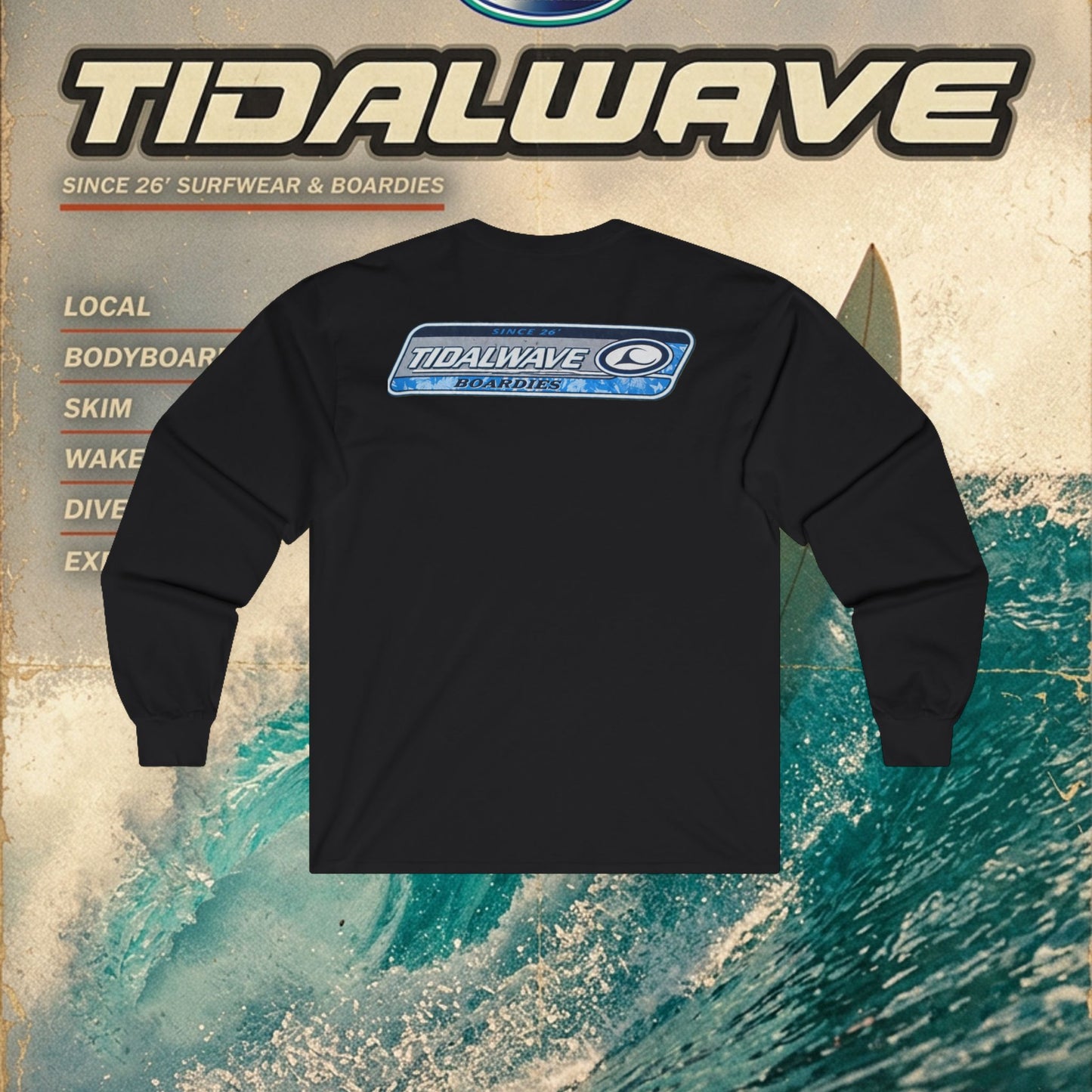 Tidalwave 'White Flower' Logo - Tee