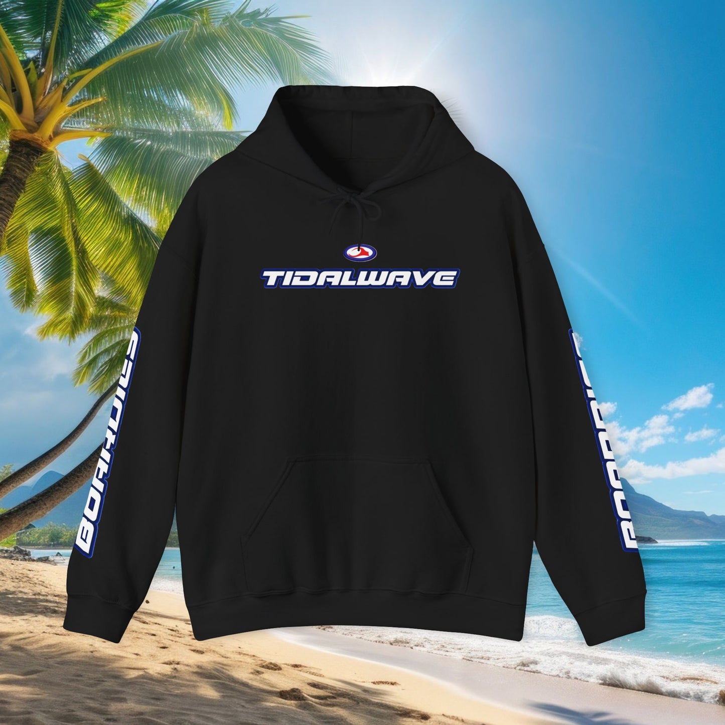 'TIDALWAVE' Logo & 'BOARDIES' Sleeve Pullover