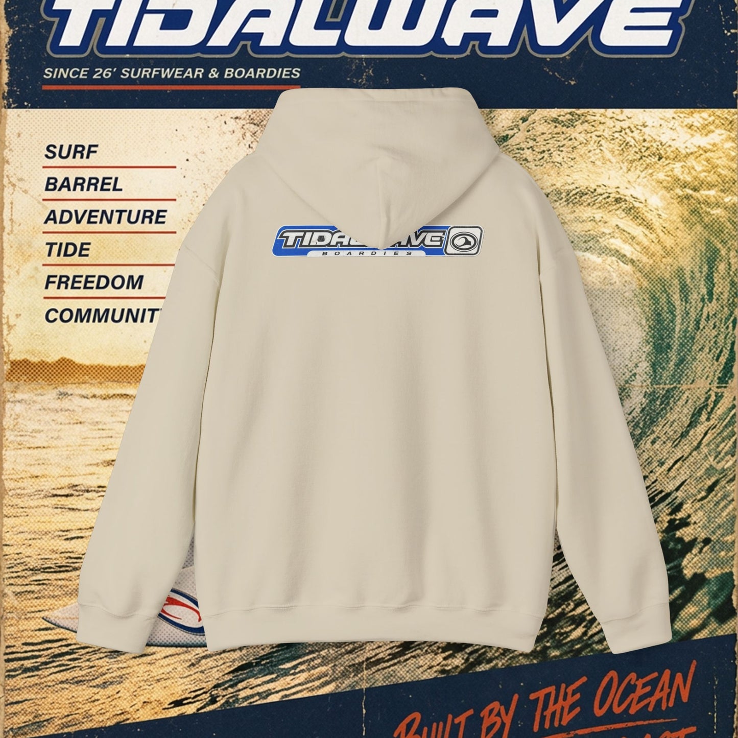 TideWave "Minimal Boardies" logo - Hoodie