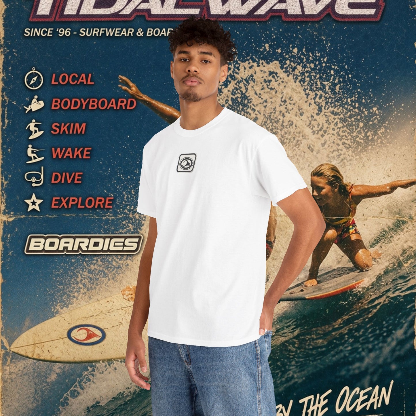 TidalWave "Blue and White" Bar logo - Tee