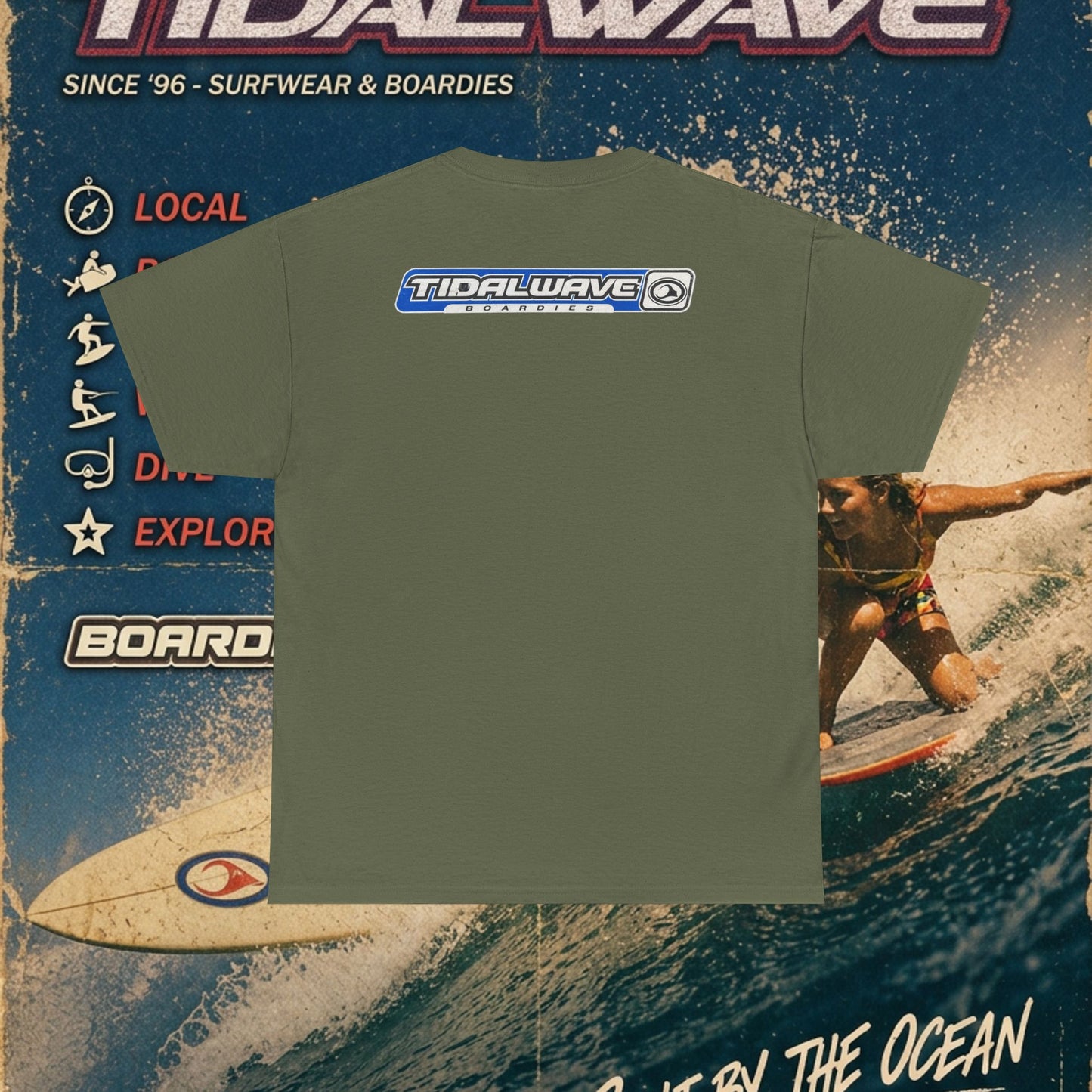 TidalWave "Blue and White" Bar logo - Tee