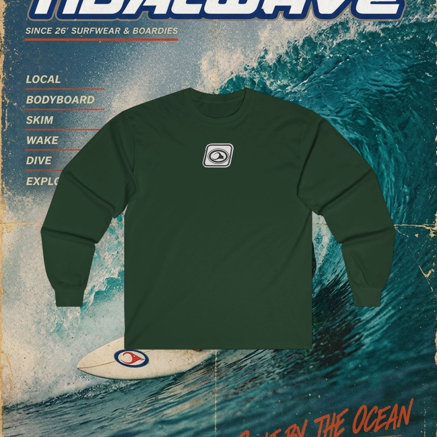TidalWave "Blue and White" Bar logo - Tee