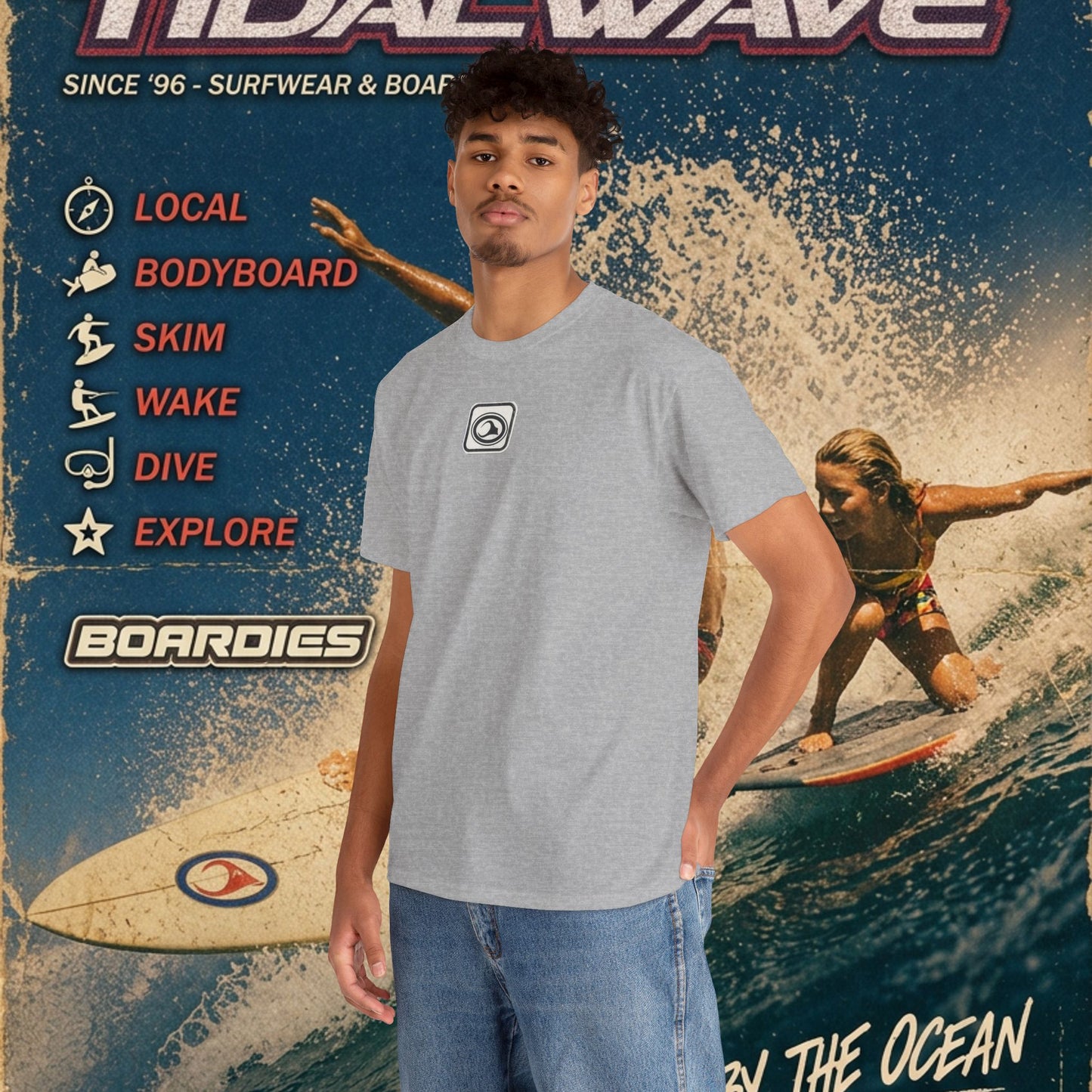 TidalWave "Blue and White" Bar logo - Tee