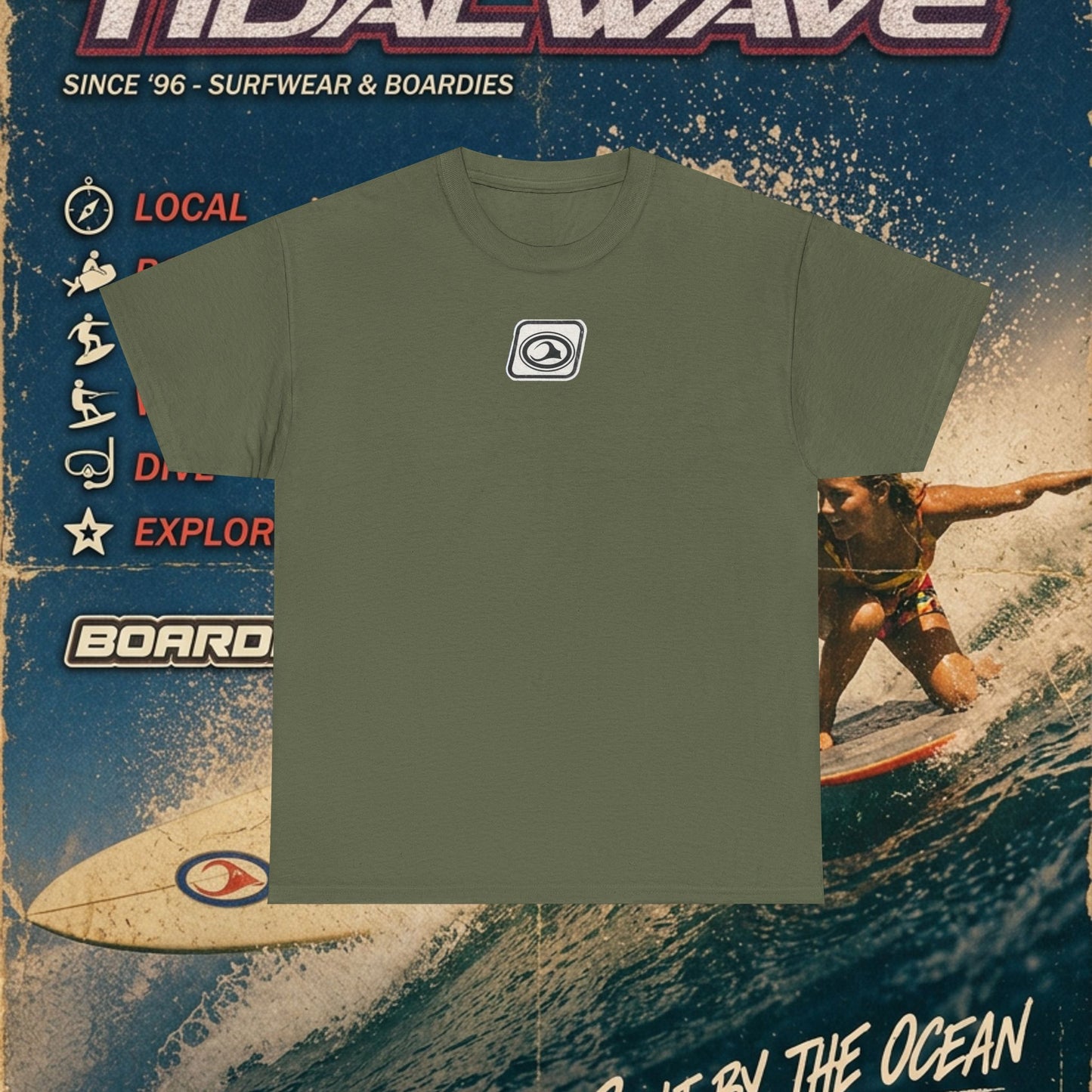 TidalWave "Blue and White" Bar logo - Tee