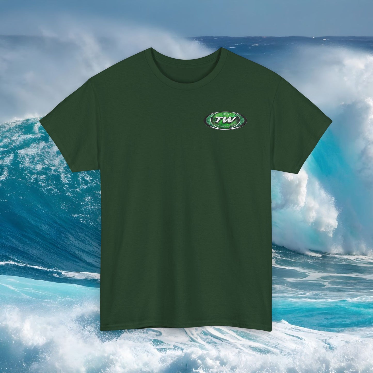 Green Oval 'Tidalwayzz' Logo - Tee