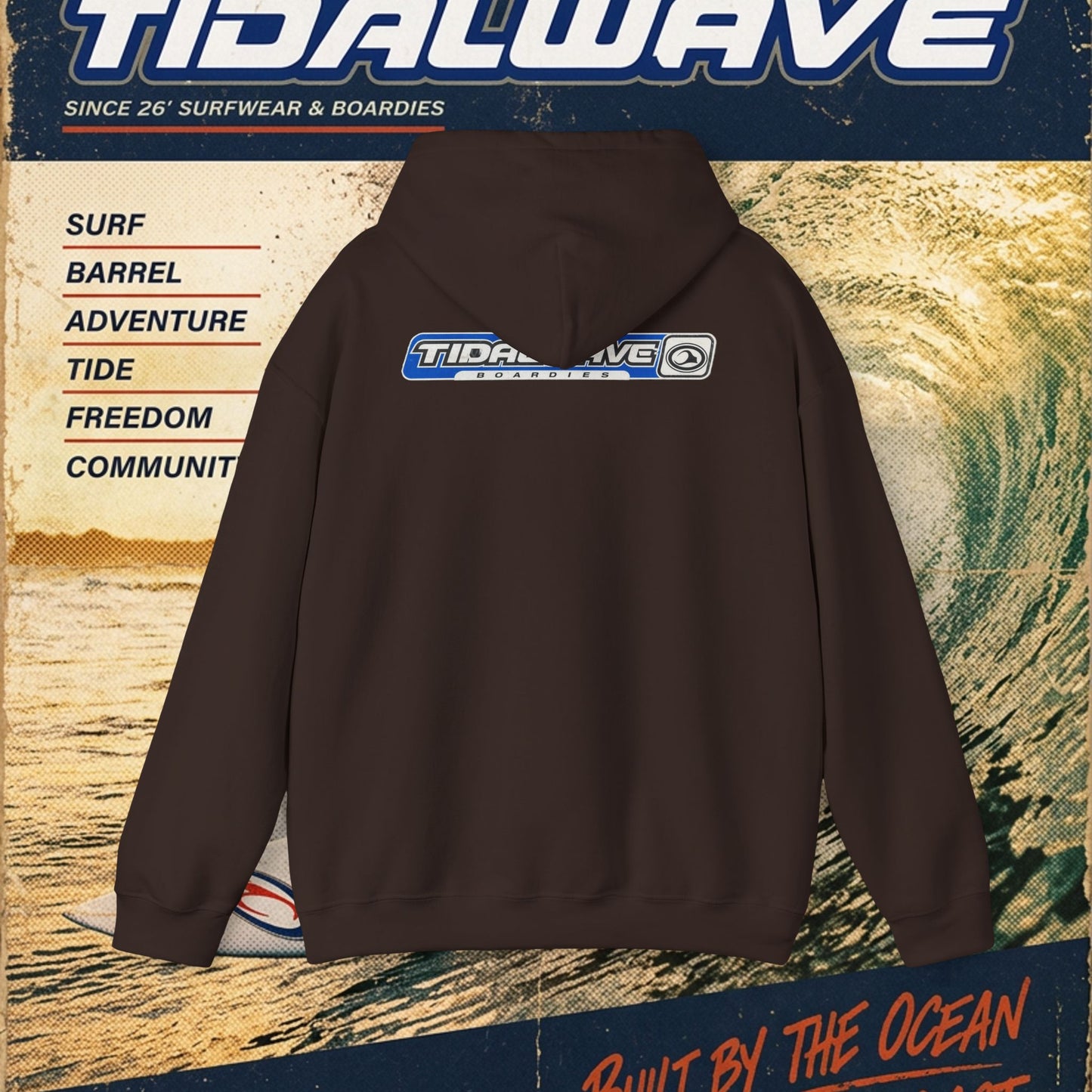 TideWave "Minimal Boardies" logo - Hoodie