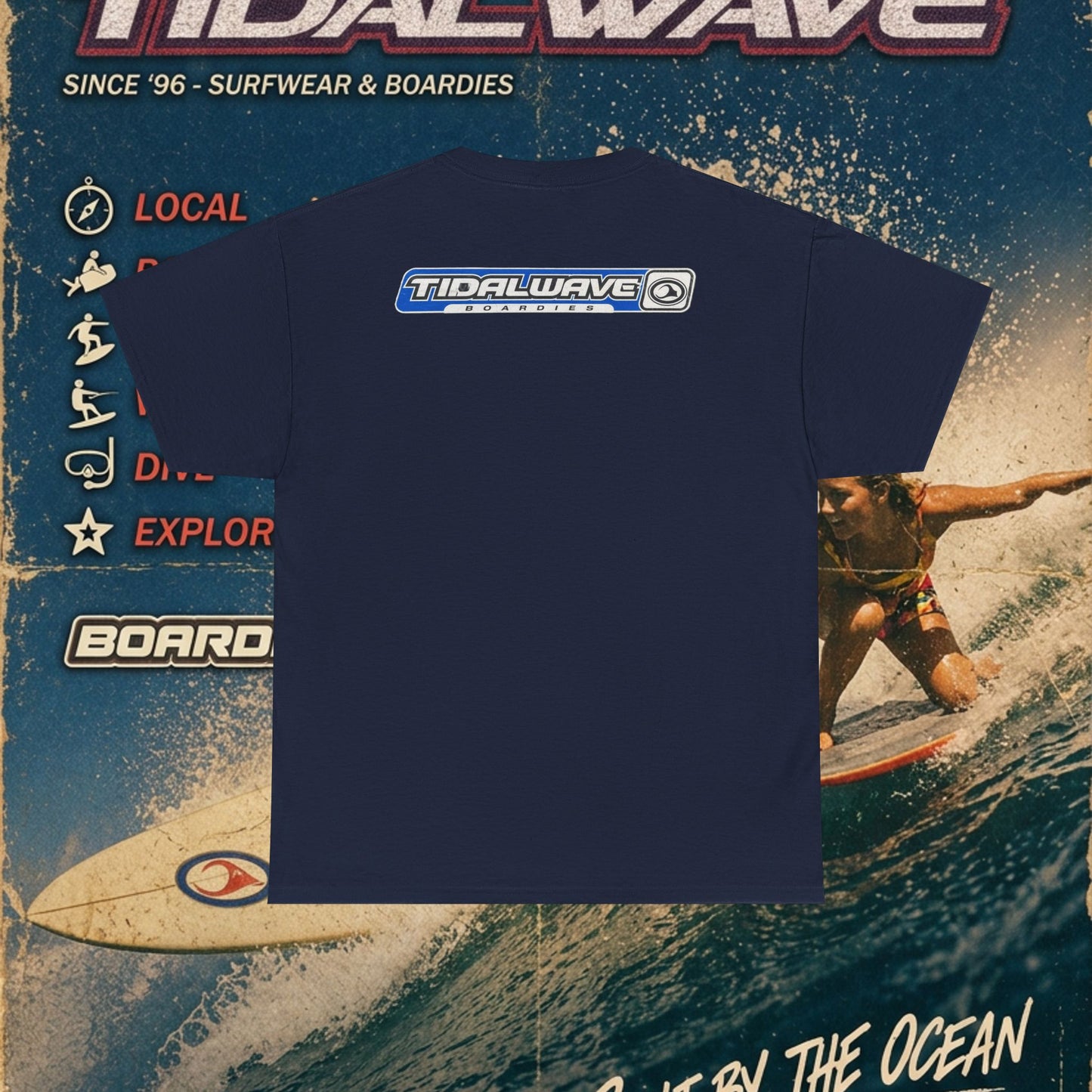 TidalWave "Blue and White" Bar logo - Tee