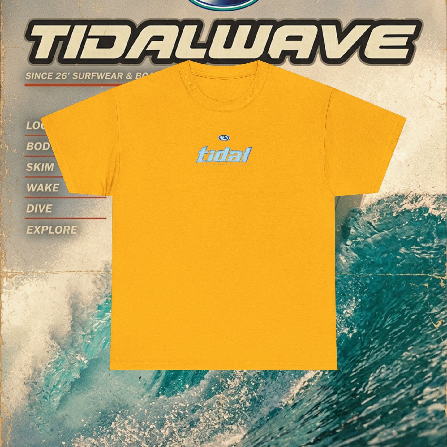 Tidal Wave "Minimal Blue" - Tee
