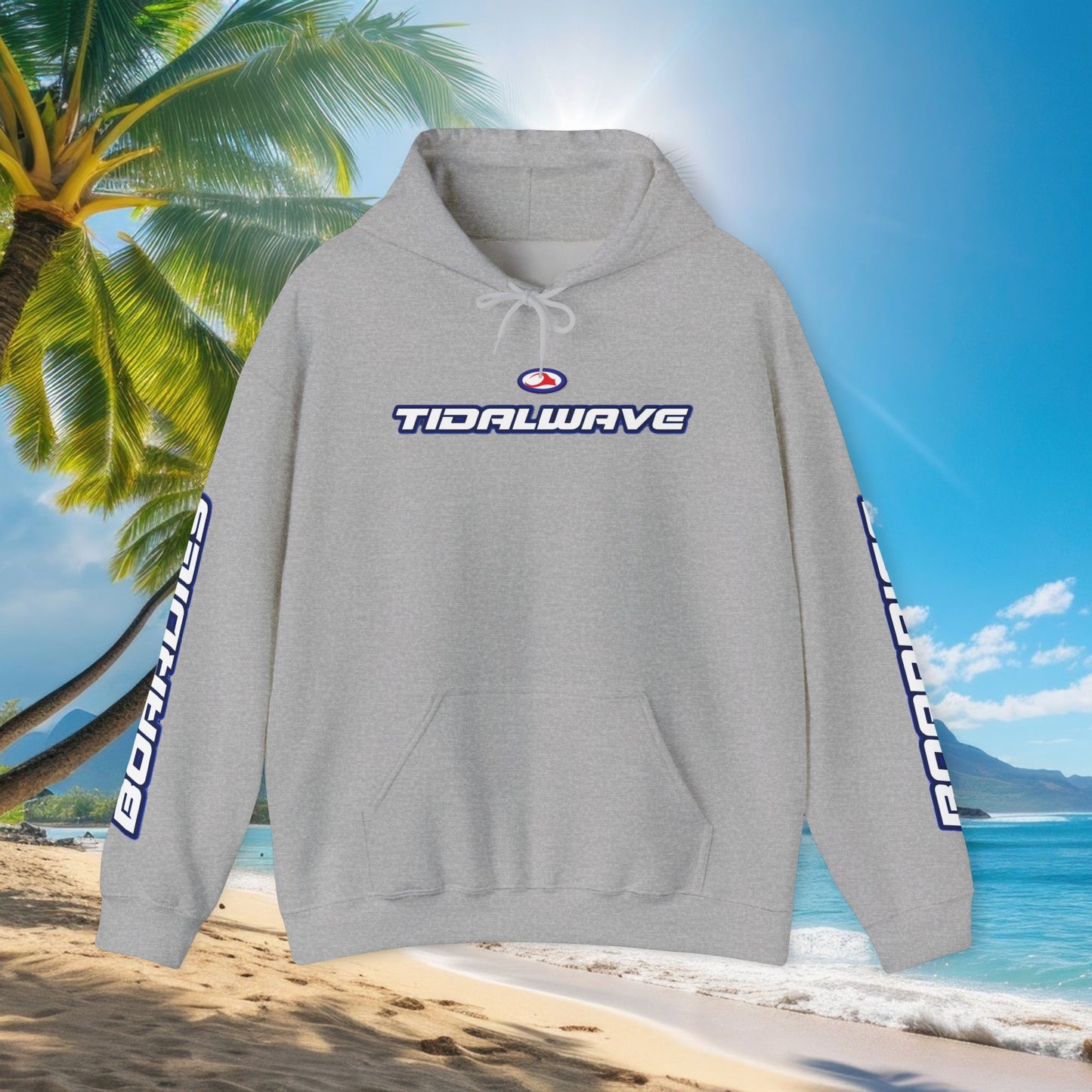'TIDALWAVE' Logo & 'BOARDIES' Sleeve Pullover