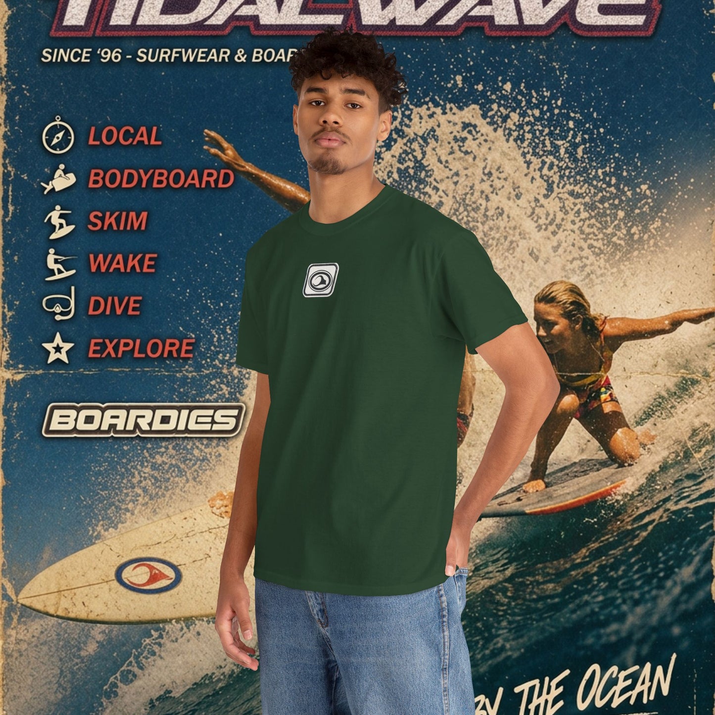 TidalWave "Blue and White" Bar logo - Tee