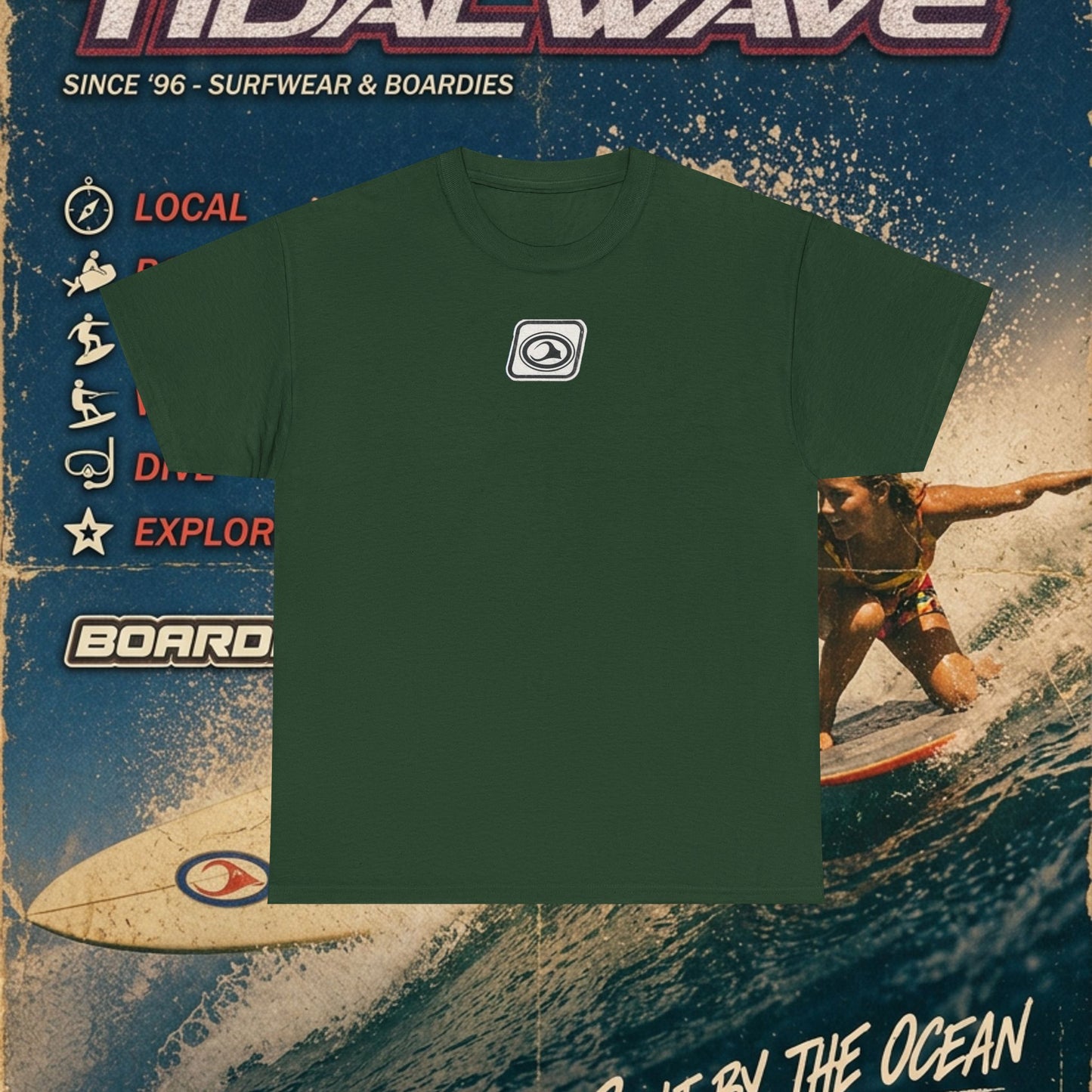 TidalWave "Blue and White" Bar logo - Tee