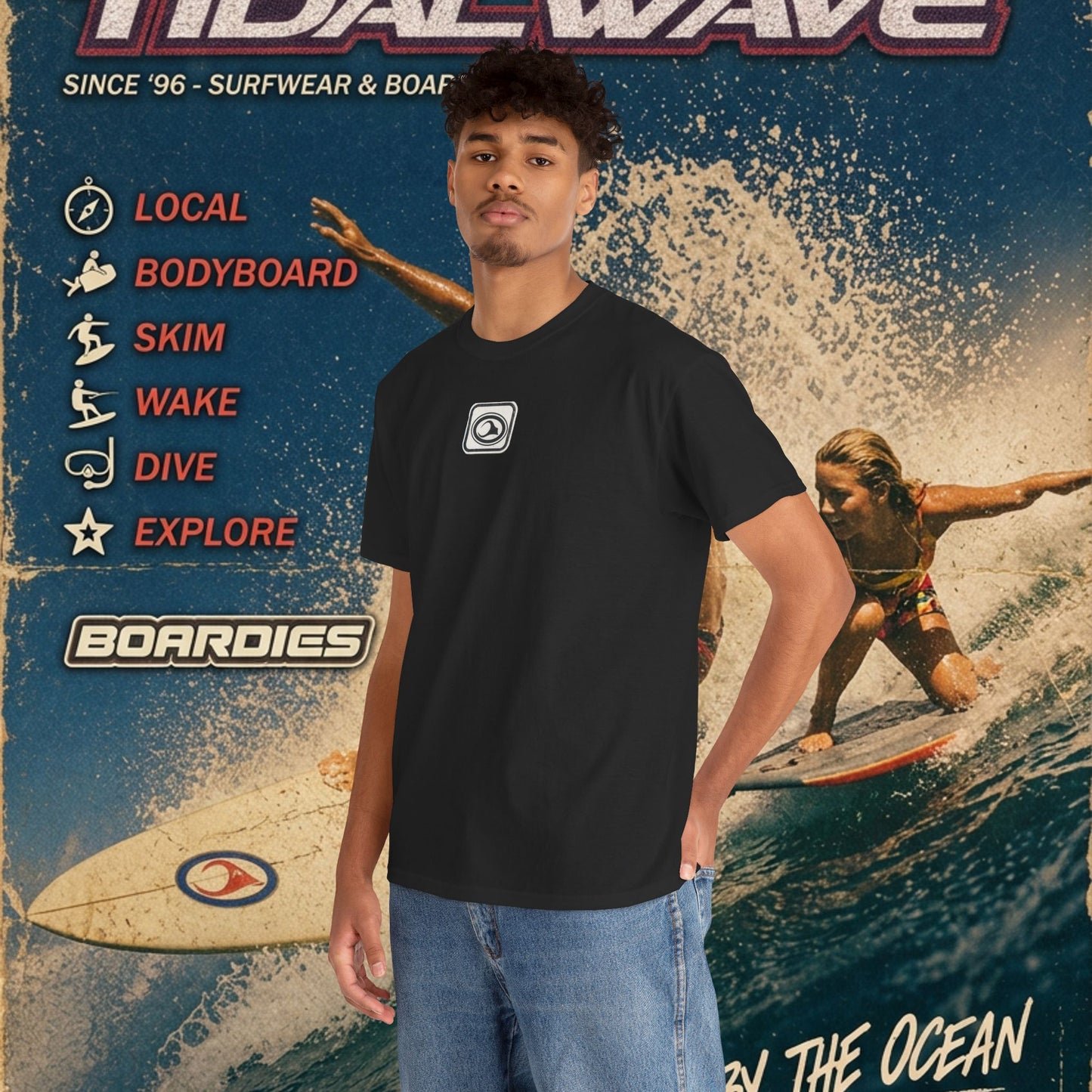 TidalWave "Blue and White" Bar logo - Tee
