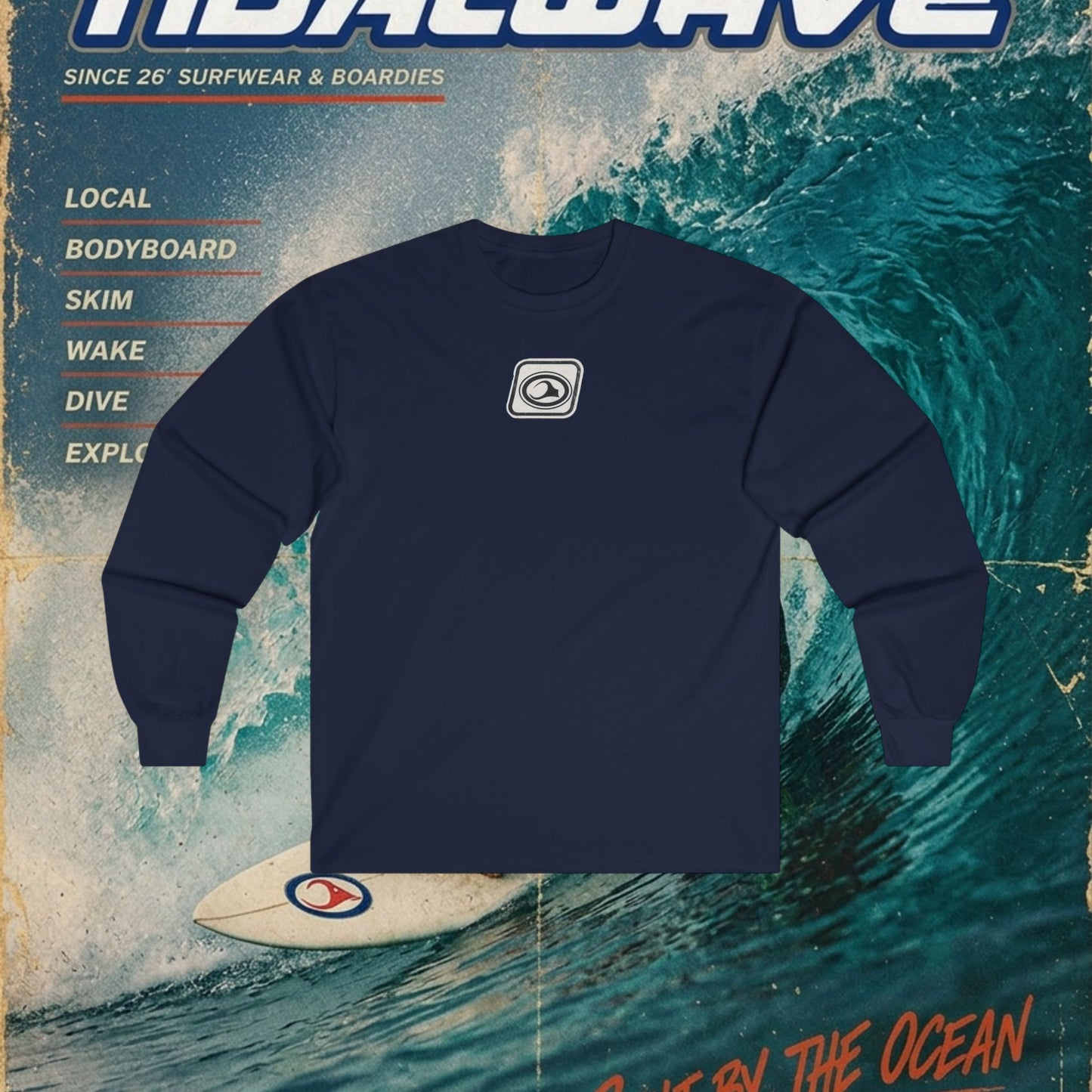 TidalWave "Blue and White" Bar logo - Tee