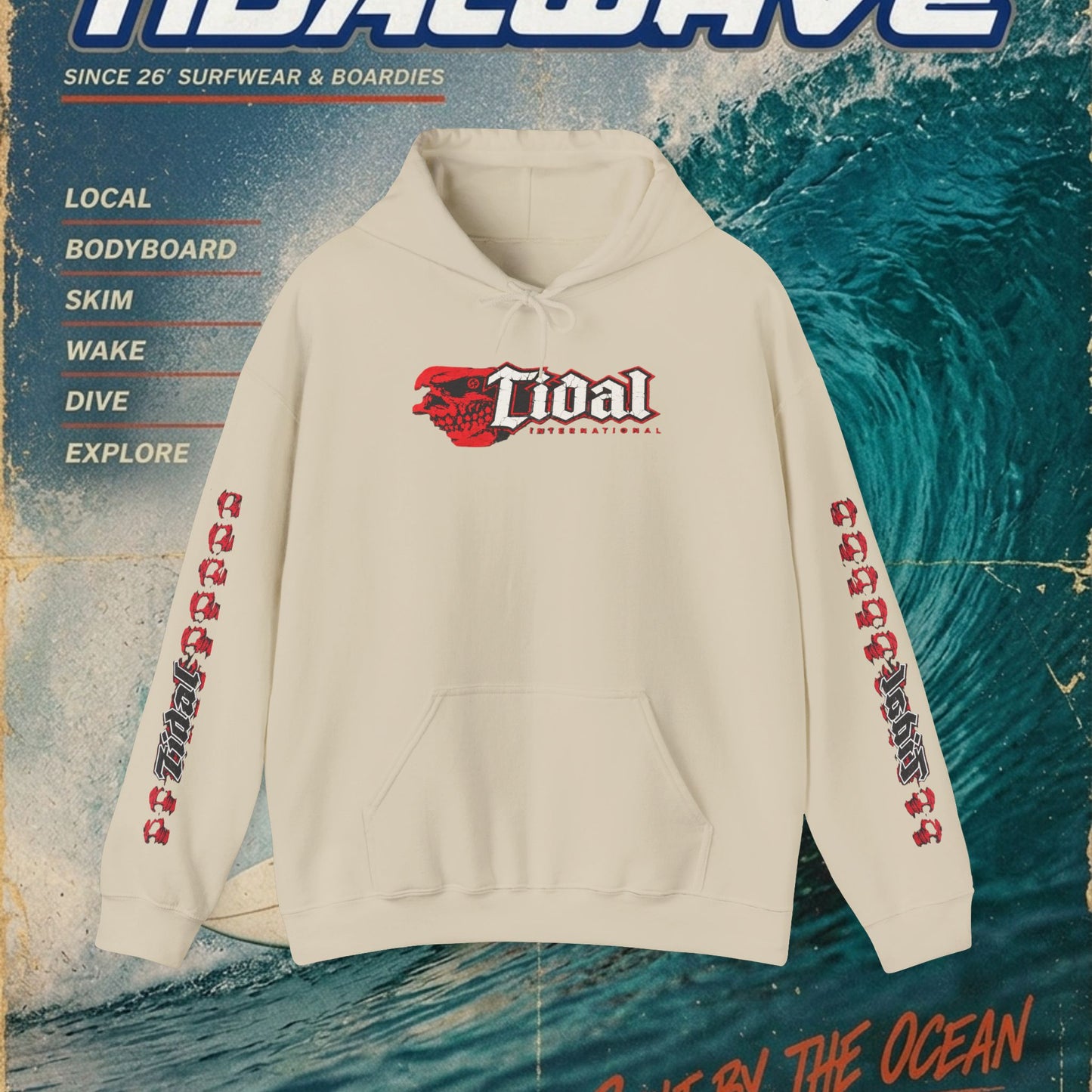 TD "Ocean skulls" - Hoodie