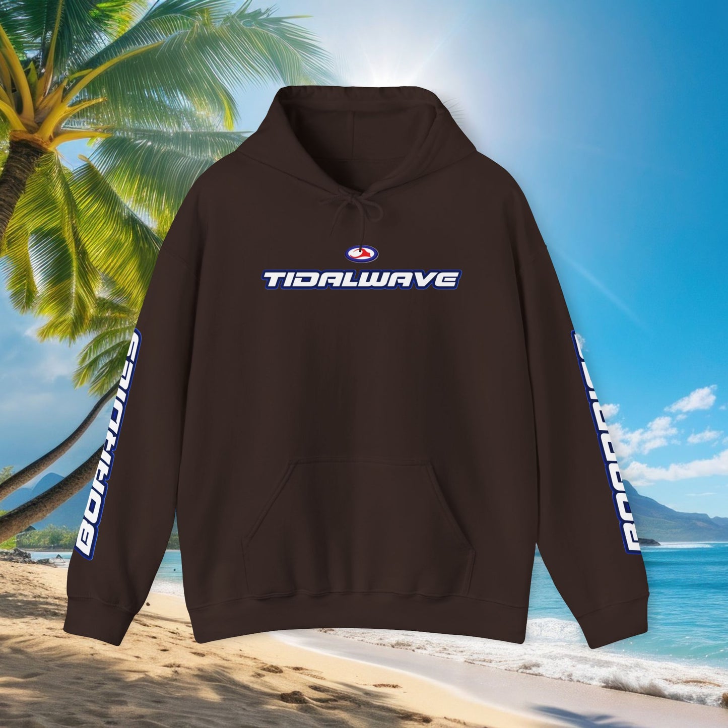 'TIDALWAVE' Logo & 'BOARDIES' Sleeve Pullover