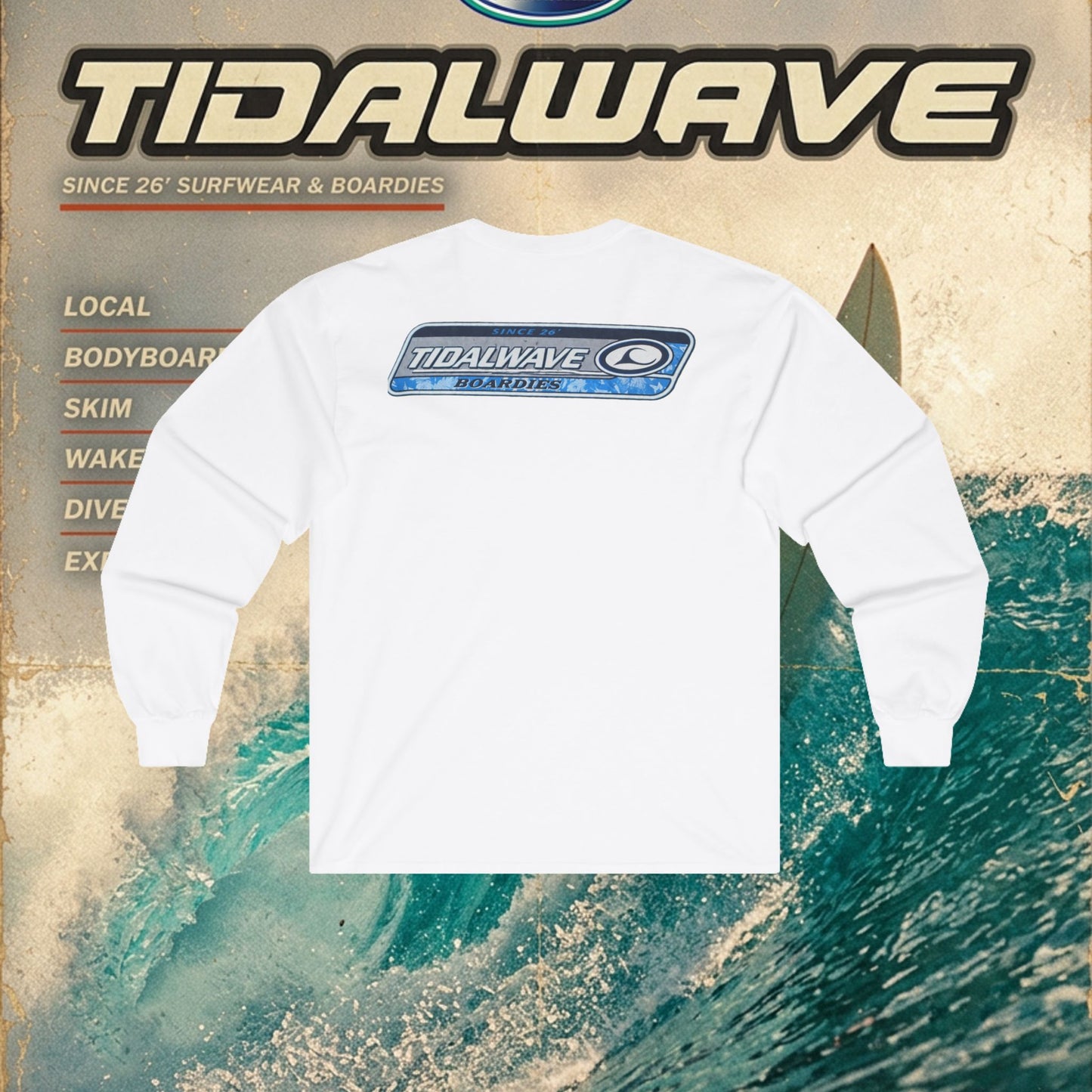 Tidalwave 'White Flower' Logo - Tee