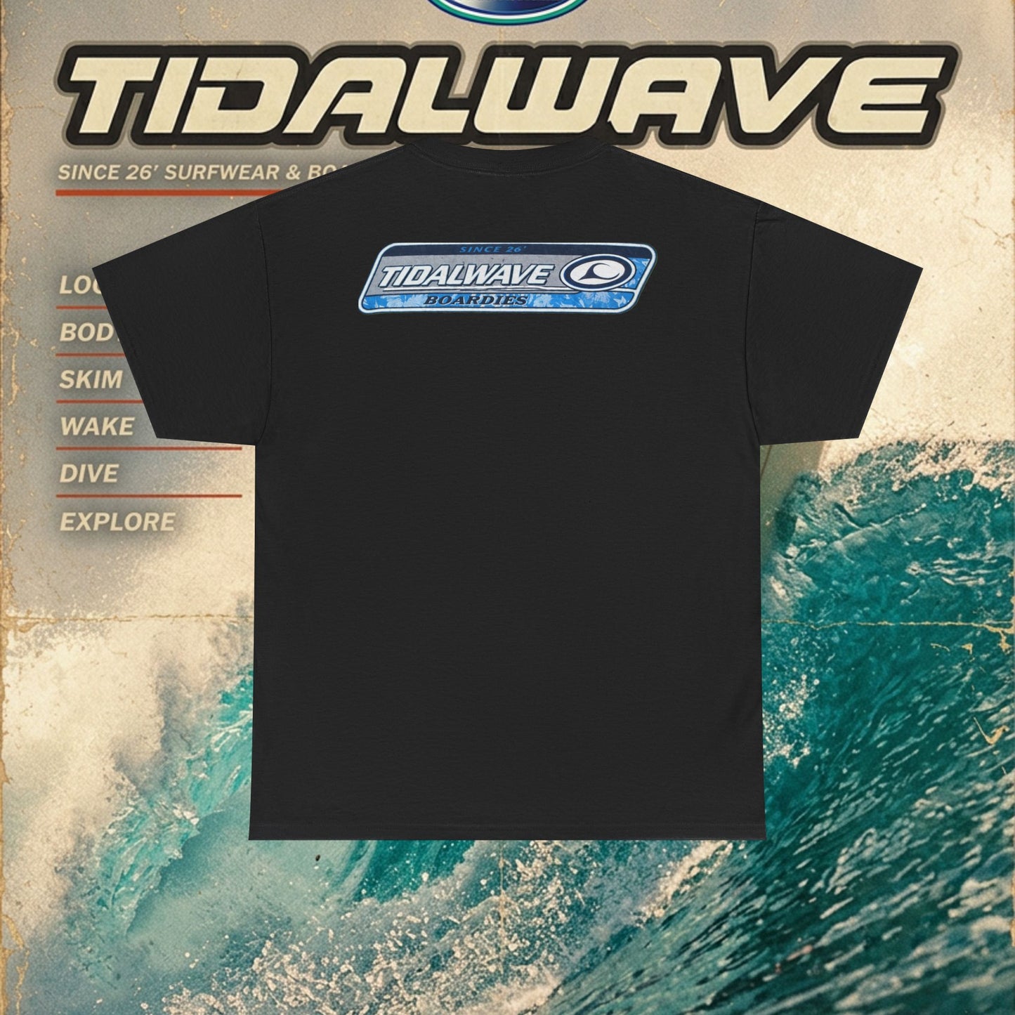 Tidalwave 'White Flower' Logo - Tee