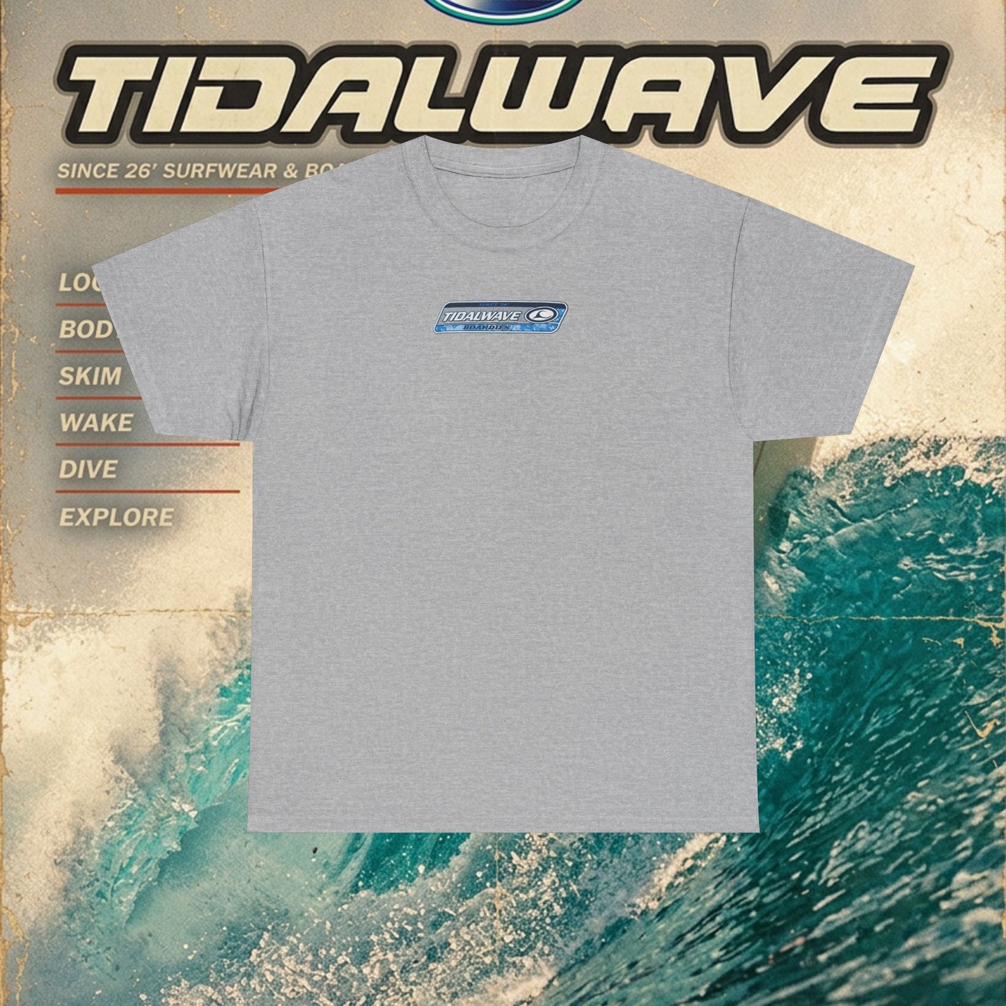Tidalwave 'White Flower' Logo - Tee