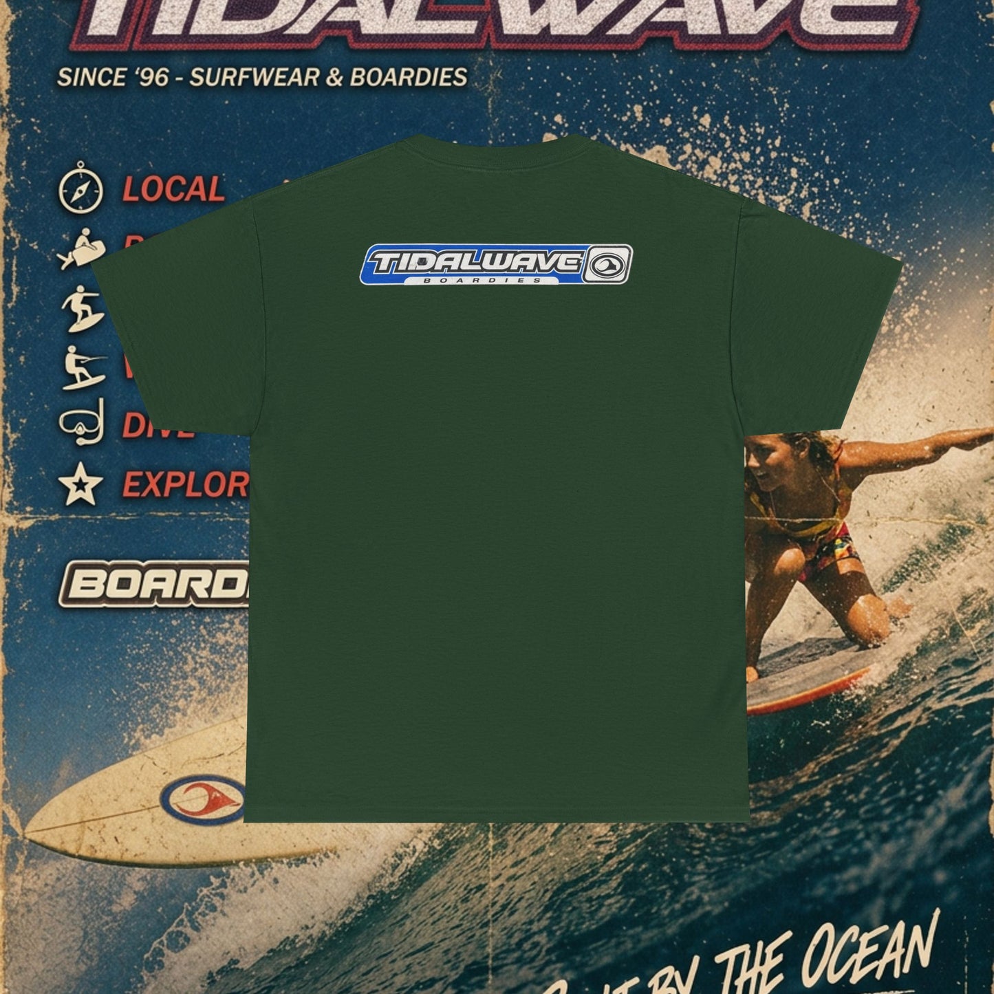 TidalWave "Blue and White" Bar logo - Tee