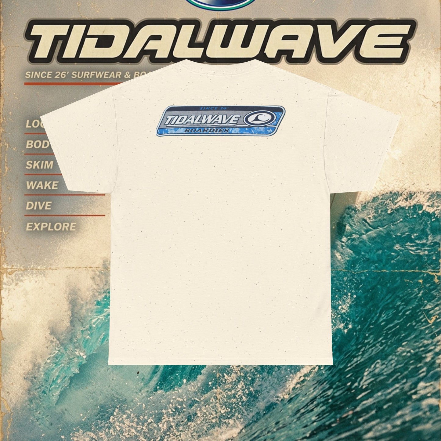 Tidalwave 'White Flower' Logo - Tee