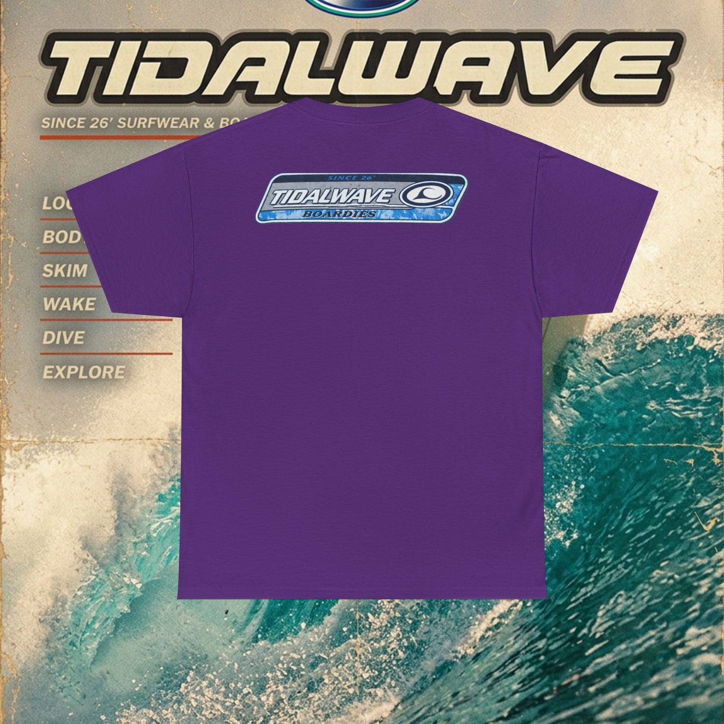 Tidalwave 'White Flower' Logo - Tee