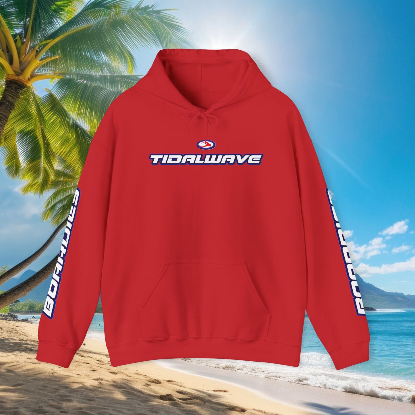 'TIDALWAVE' Logo & 'BOARDIES' Sleeve Pullover