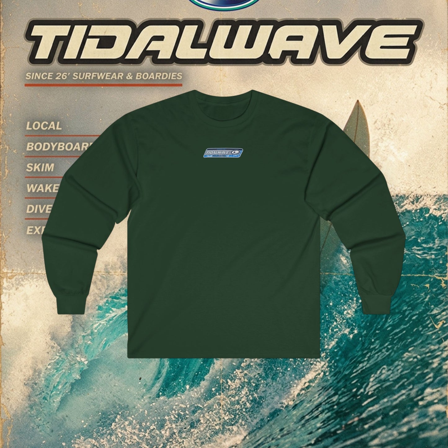 Tidalwave 'White Flower' Logo - Tee
