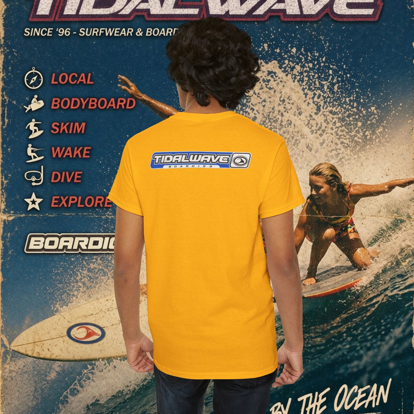 TidalWave "Blue and White" Bar logo - Tee