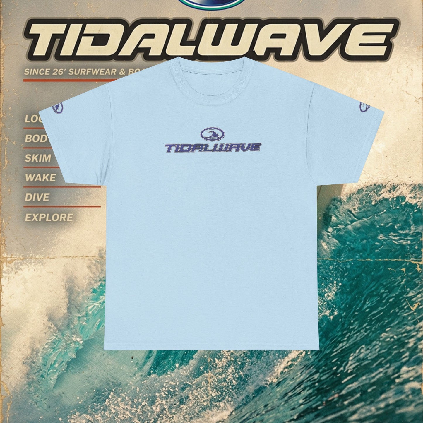 Tidalwave "Plain Outine" Logo - Tee