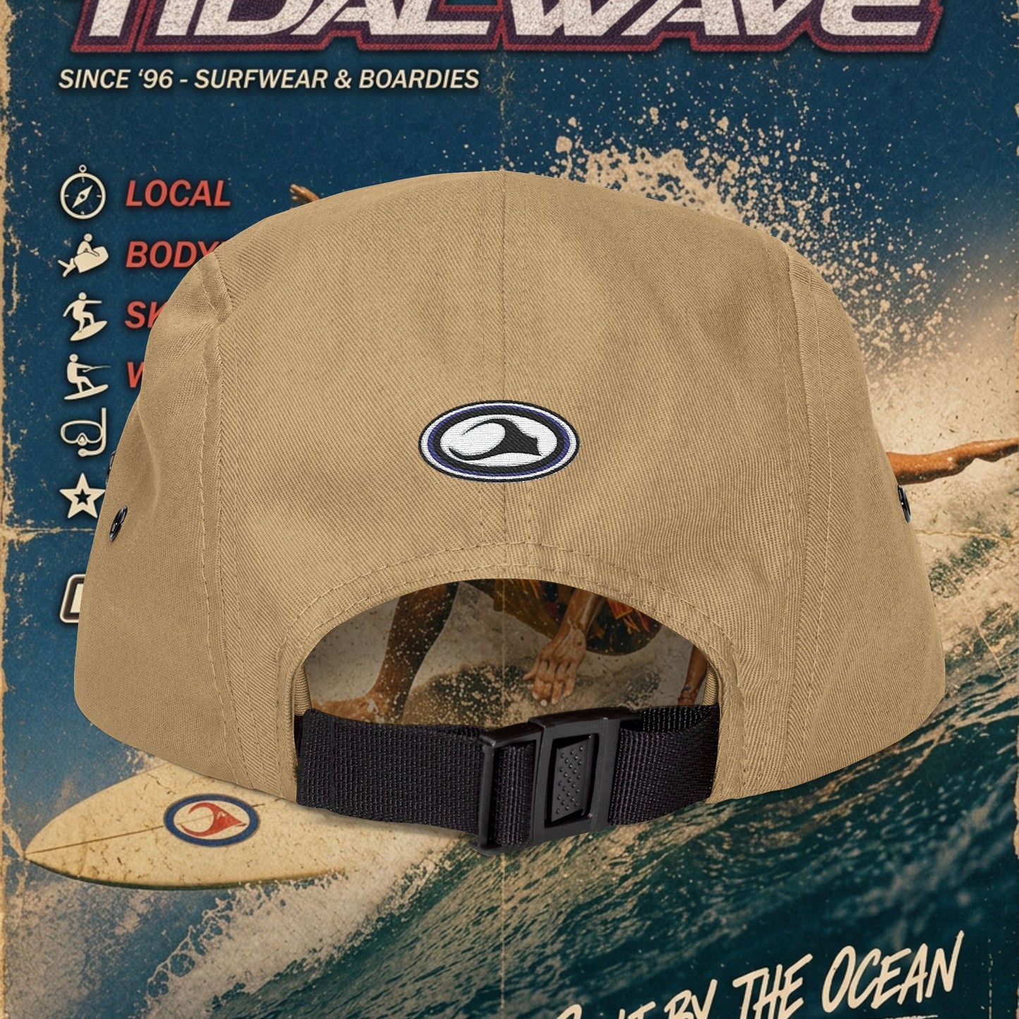 Tidalwave Embroidered 5-Panel Cap