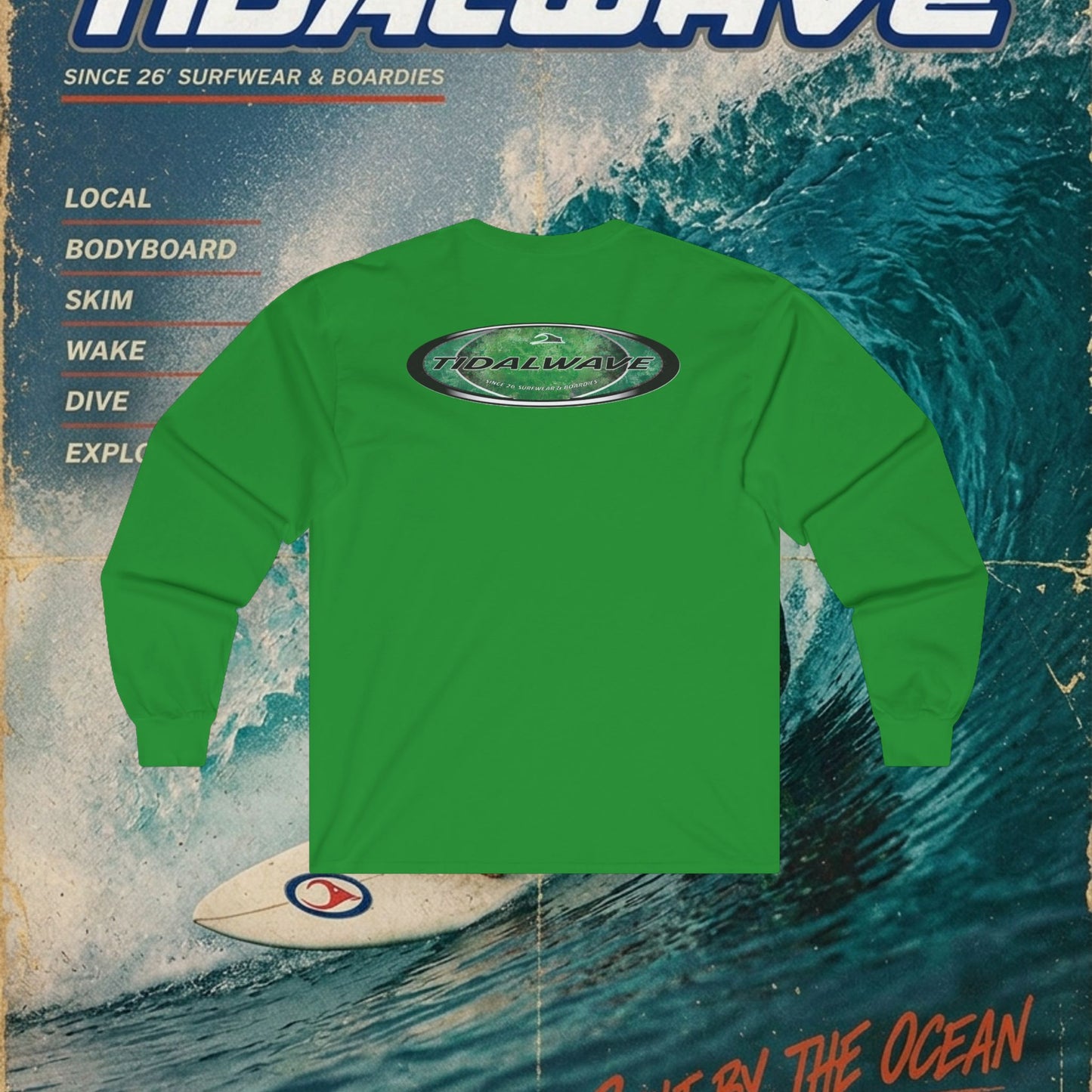 Green Oval 'Tidalwayzz' Logo - longsleeve