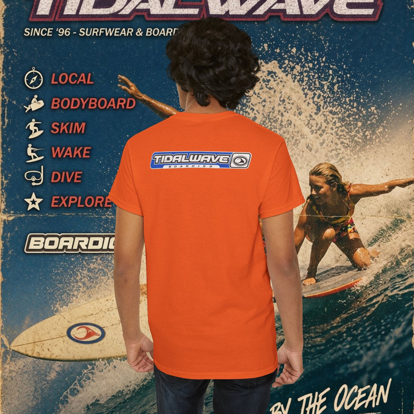 TidalWave "Blue and White" Bar logo - Tee