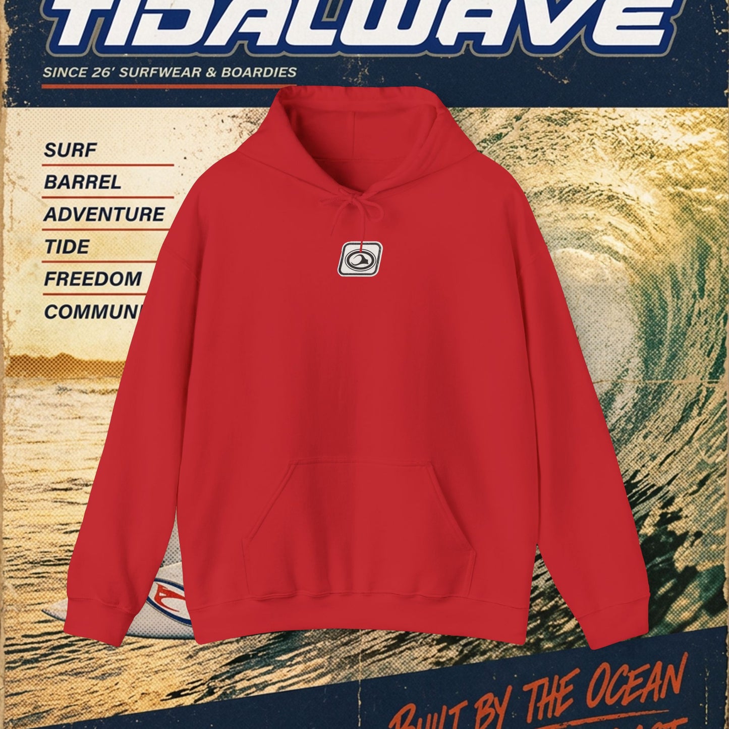TideWave "Minimal Boardies" logo - Hoodie
