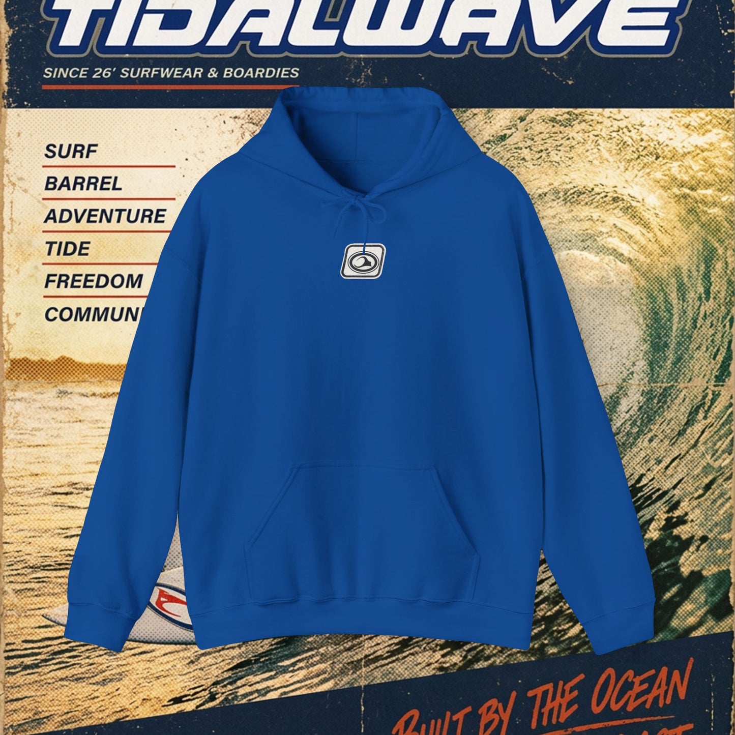 TideWave "Minimal Boardies" logo - Hoodie